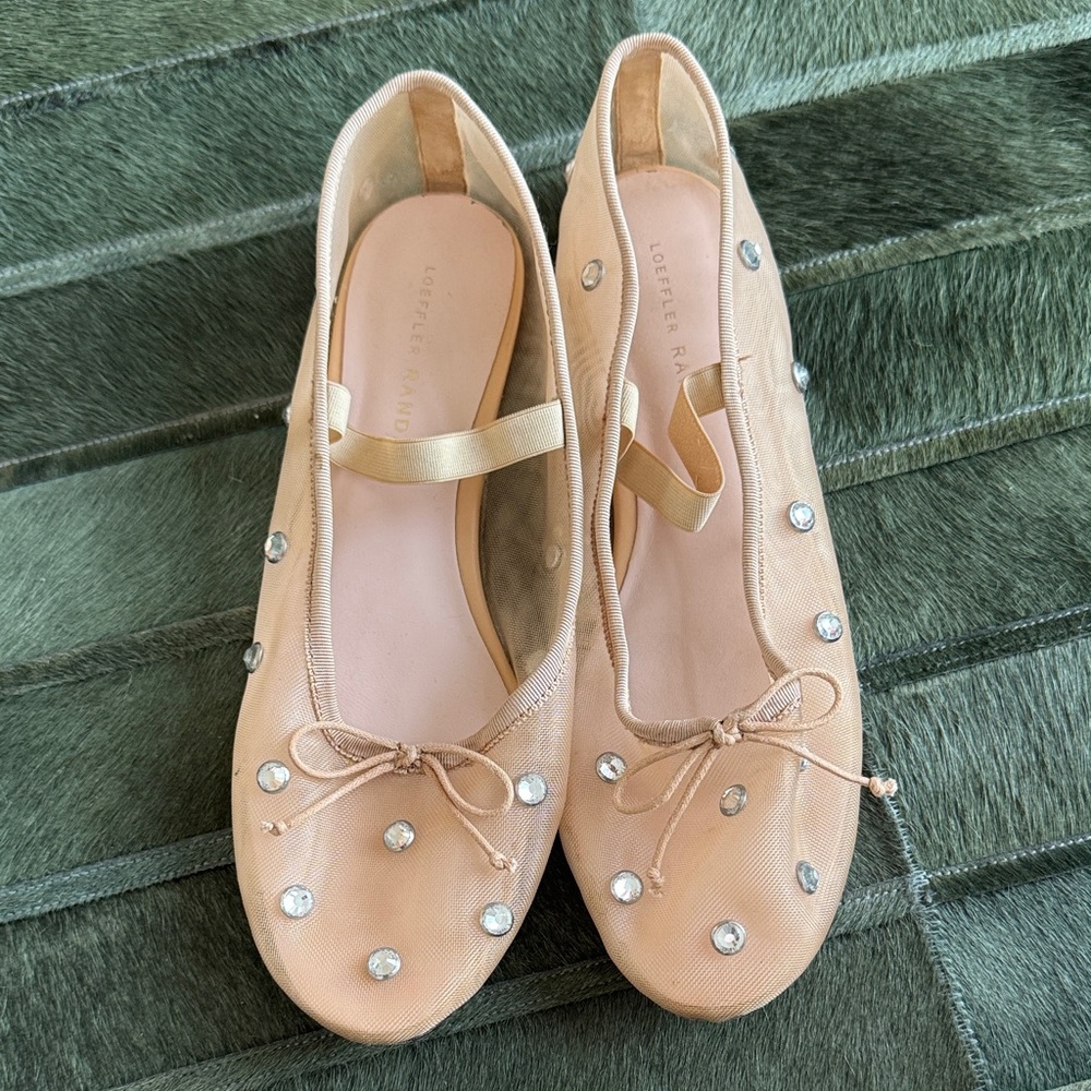 Loeffler Randall Leonie Crystal Ballet Flats - Picture 2 of 8